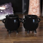 Black Cauldron Salt and Pepper Pots