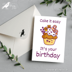 Cake it Easy Birthday - A6 Greeting Card