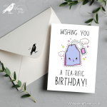 Tea-Rific Birthday - A6 Greeting Card