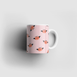 Happy Pumpkin Bat Ceramic 11oz Mug