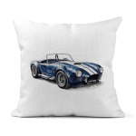 AC Cobra Car Linen Cushion Covers 30x30cm