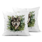 Alaskan Malamute Linen Cushion Covers 30x30cm