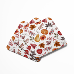 Autumnal Leaves and Fruits Coasters