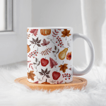 Autumnal Leaves Ceramic 11oz Mug