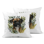 Boxer Dog Linen Cushion Covers 30x30cm