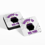 Brewed to Die for - Cat and Cauldron Coasters