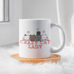 Crazy Cat Lady Ceramic 11oz Mug
