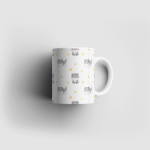 Cute Husky Design Ceramic 11oz Mug