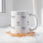 Cute Husky Design Ceramic 11oz Mug