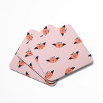 Happy Cute Pumpkin Bat Coasters