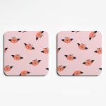Happy Cute Pumpkin Bat Coasters