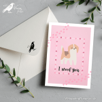I Woof You - A6 Greeting Card