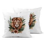 Lion Linen Cushion Covers 30x30cm