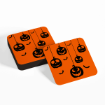 Halloween Hanging Pumpkin Shadows Coaster