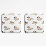 Pug Dog Coasters