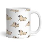Playful Pugs Ceramic 11oz Mug