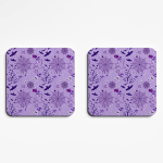 Purple Fun Halloween Spooky Coasters
