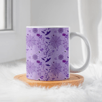 Purple Spooky Halloween Ceramic 11oz Mug