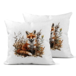 Red Fox Linen Cushion Covers 30x30cm