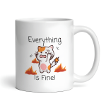 Everything is Fine Cat Ceramic 11oz Mug
