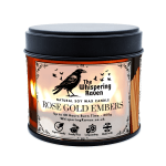 Rose Gold Embers Soy Wax Candle Tin