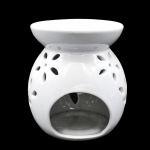 Large Tree Cut Out White Ceramic Oil Burner