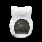 White Tall Owl Ceramic Oil Burner