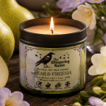 Pear and Freesia Soy Wax Candle Tin