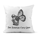 Even Butterflies Carry Ghosts Linen Cushion Covers