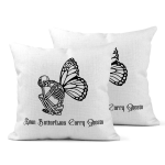 Even Butterflies Carry Ghosts Linen Cushion Covers