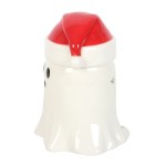Ghost Wearing Santa Hat Oil Burner and Wax Warmer